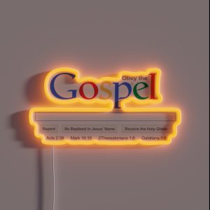 Obey The Gospel Google RGB Neon Sign Obey The Gospel Google RGB Neon Sign