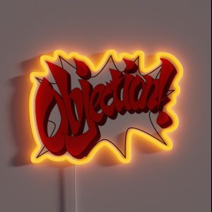 OBJECTION RGB Neon Sign OBJECTION RGB Neon Sign