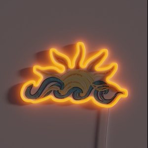 Ocean And Sun Beach Gifts Trendy Cute RGB Neon Sign