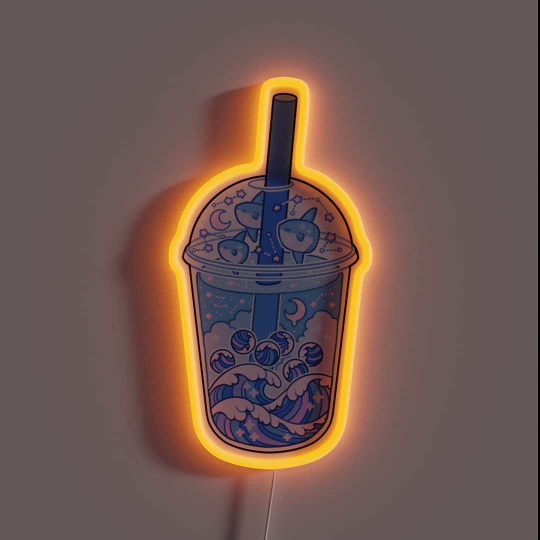 Ocean Boba RGB Neon Sign Ocean Boba RGB Neon Sign