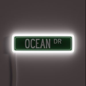 OCEAN DR RGB Neon Sign OCEAN DR RGB Neon Sign