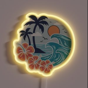 Ocean Scene RGB Neon Sign Ocean Scene RGB Neon Sign