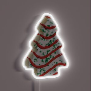 Ode To The Christmas Tree Cake RGB Neon Sign