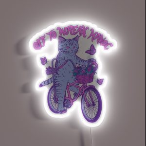 Off To Wreak Havoc RGB Neon Sign Off To Wreak Havoc RGB Neon Sign