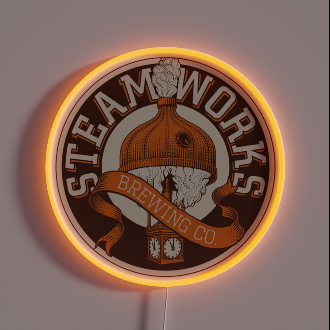 Offcial Brewing Steamworks RGB Neon Sign Offcial Brewing Steamworks RGB Neon Sign