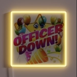 Officer Down Acab RGB Neon Sign