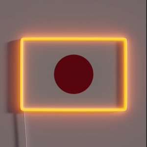 Official Flag Of Japan RGB Neon Sign Official Flag Of Japan RGB Neon Sign
