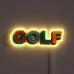 Official GOLF RGB Neon Sign Official GOLF RGB Neon Sign