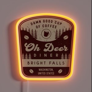Oh Deer Diner Emblem RGB Neon Sign Oh Deer Diner Emblem RGB Neon Sign