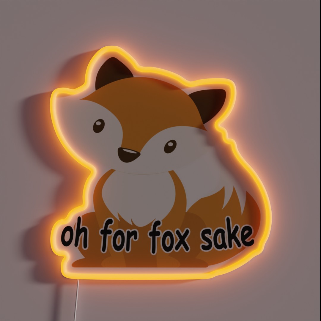 OH FOR FOX SAKE RGB Neon Sign OH FOR FOX SAKE RGB Neon Sign