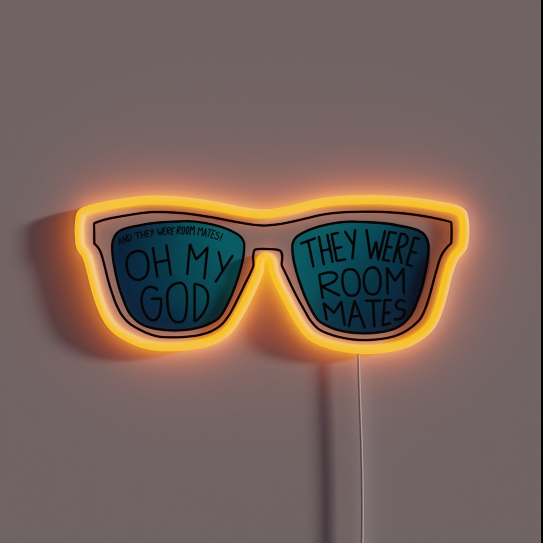 Oh My God They Were Roommates RGB Neon Sign Oh My God They Were Roommates RGB Neon Sign