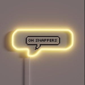 Oh Snappers RGB Neon Sign