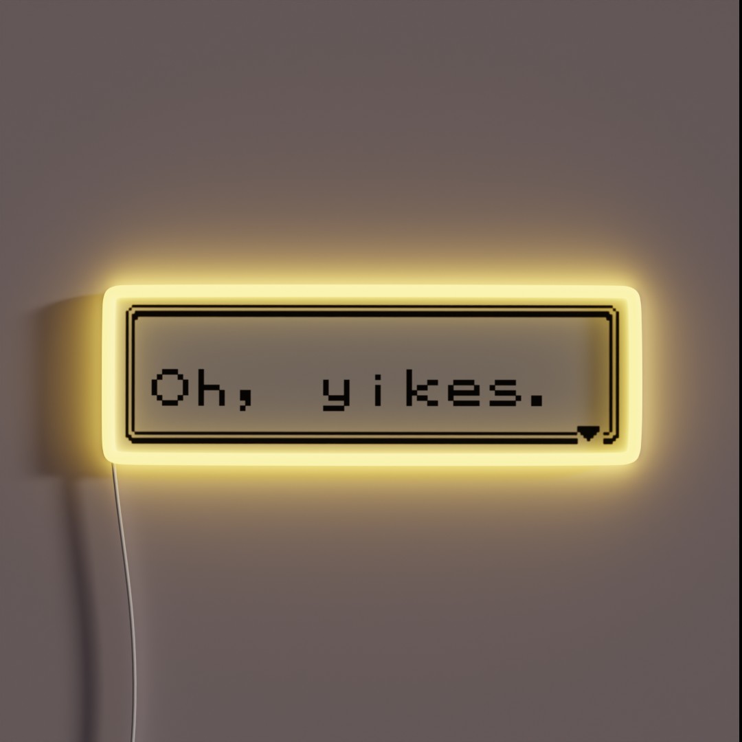 Oh Yikes RGB Neon Sign Oh Yikes RGB Neon Sign