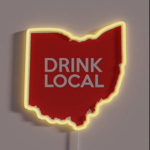 Ohio Drink Local OH Red RGB Neon Sign