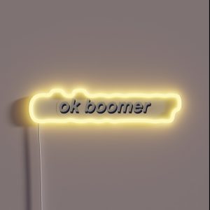 Ok Boomer RGB Neon Sign