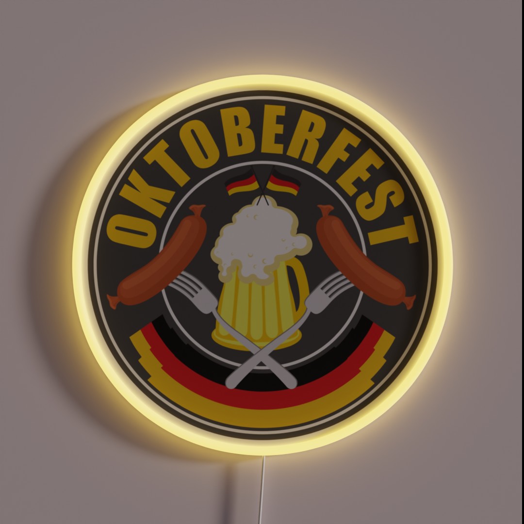 Oktoberfest German Beer Festival RGB Neon Sign Oktoberfest German Beer Festival RGB Neon Sign