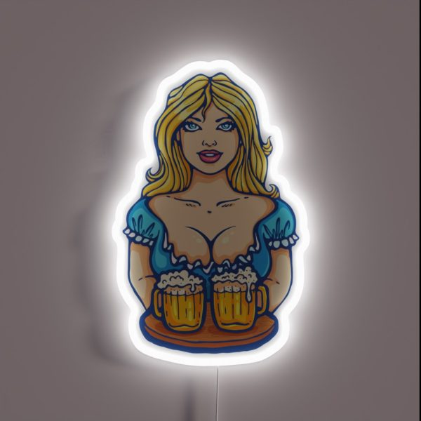 Oktoberfest Girl RGB Neon Sign