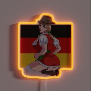 Oktoberfest Sexy Dirndl Dress Beer Girl Prost RGB Neon Sign