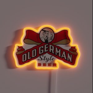 Old German Beer Design RGB Neon Sign