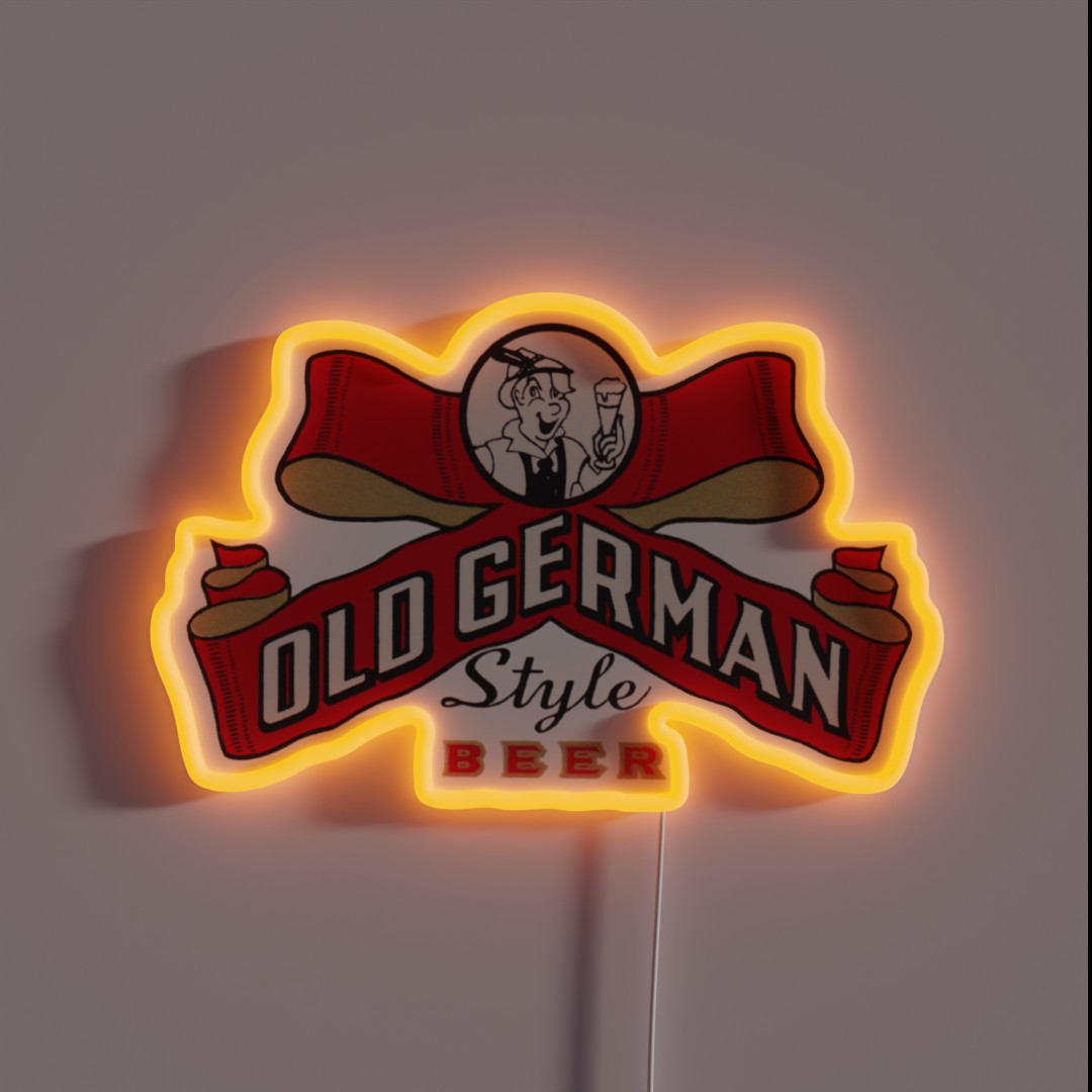 Old German Beer Design RGB Neon Sign Old German Beer Design RGB Neon Sign