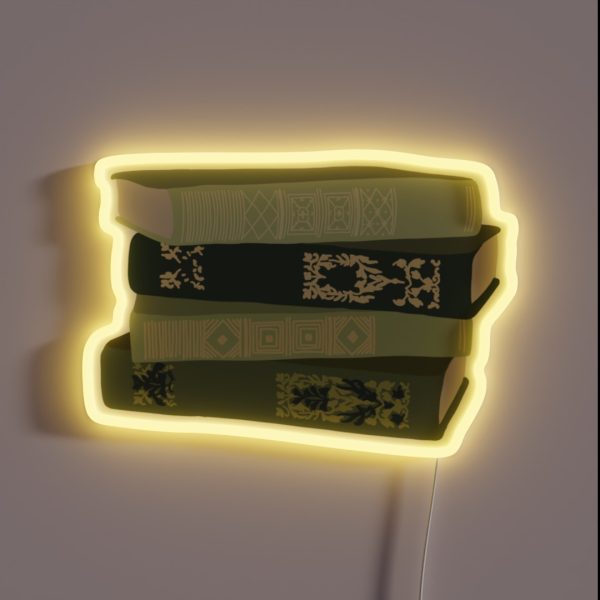 Old Green Books RGB Neon Sign
