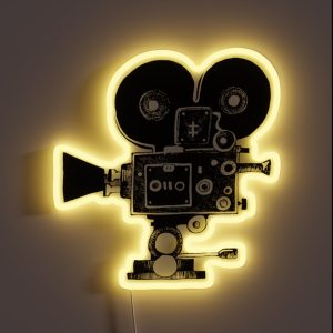 Old Movie Camera Vers 2 RGB Neon Sign