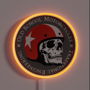 Old School Motorcycles RGB Neon Sign Old School Motorcycles RGB Neon Sign