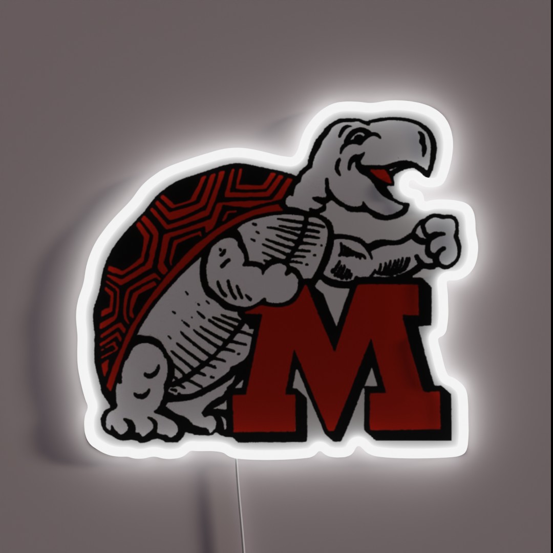 Old UMD Logo RGB Neon Sign Old UMD Logo RGB Neon Sign