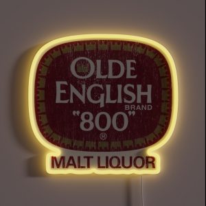 Olde English 40oz Malt Liquor RGB Neon Sign