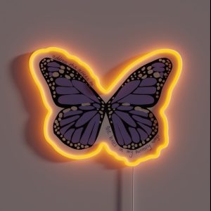 Olivia Rodrigo Purple Sour Butterfly RGB Neon Sign Olivia Rodrigo Purple Sour Butterfly RGB Neon Sign