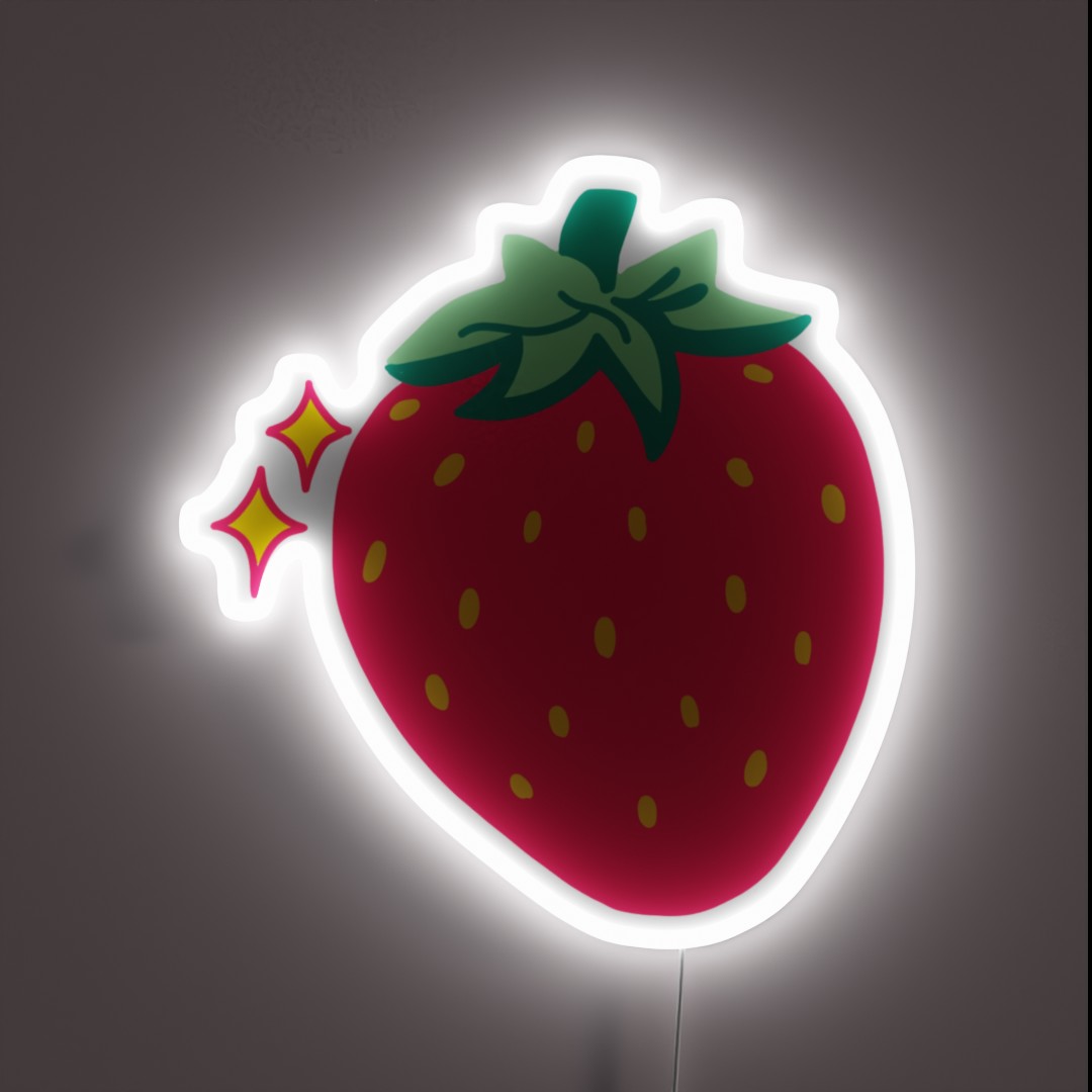 OMIGHTY Strawberry Print RGB Neon Sign OMIGHTY Strawberry Print RGB Neon Sign