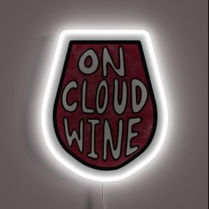 On Cloud Wine RGB Neon Sign