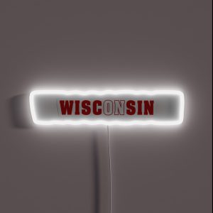 On Wisconsin RGB Neon Sign