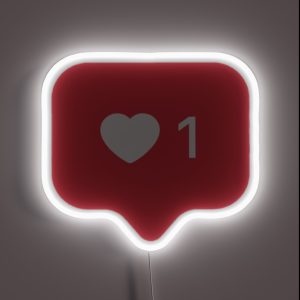 One 1 Love Social Media Instagram RGB Neon Sign