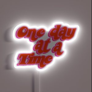 One Day At A Time RGB Neon Sign One Day At A Time RGB Neon Sign