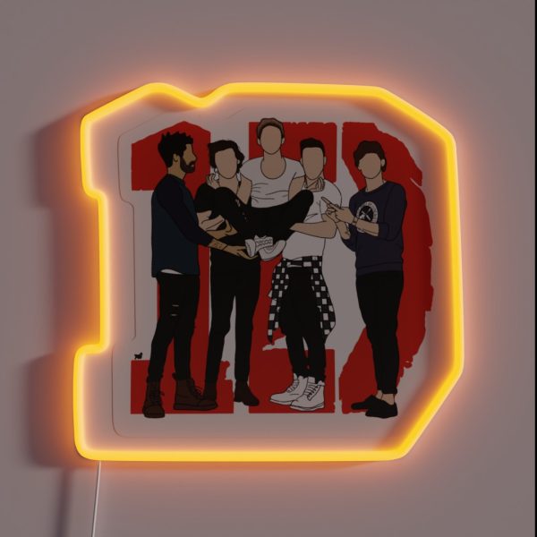 One Direction 10 Year Anniversary RGB Neon Sign