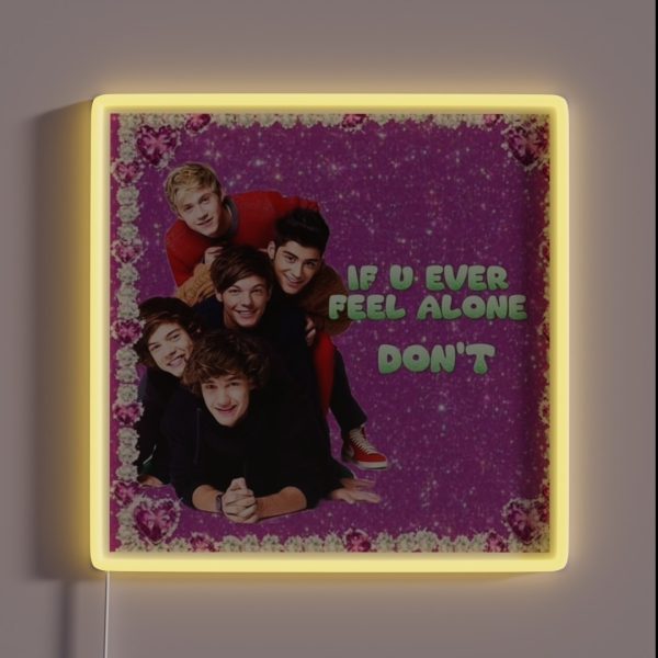 One Direction Cute Style Funny Design RGB Neon Sign