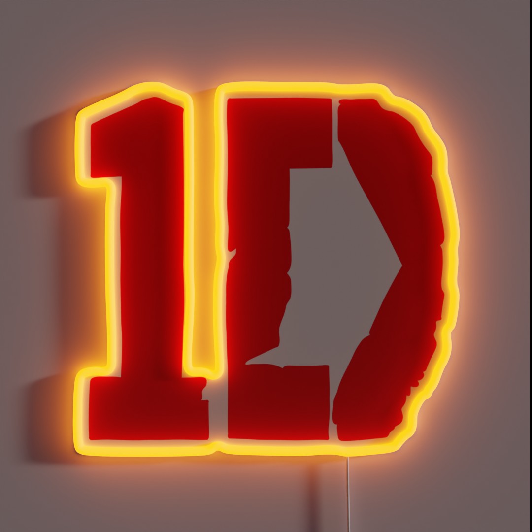 One Direction Logo RGB Neon Sign One Direction Logo RGB Neon Sign