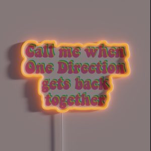One Direction Reunion RGB Neon Sign