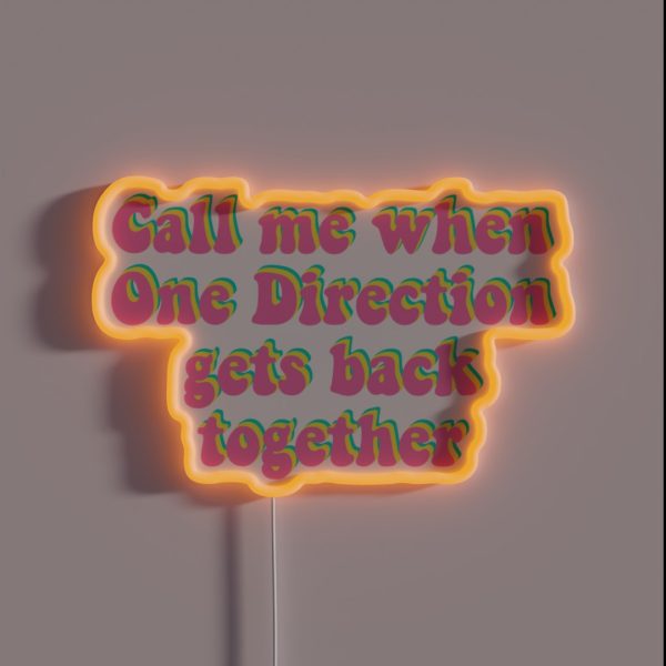 One Direction Reunion RGB Neon Sign