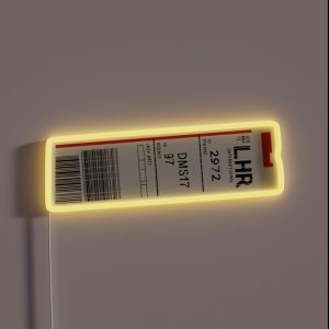 One Direction Take Me Home Luggage Tag RGB Neon Sign