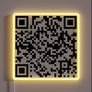 One Direction Teenage Dirtbag QR Code RGB Neon Sign