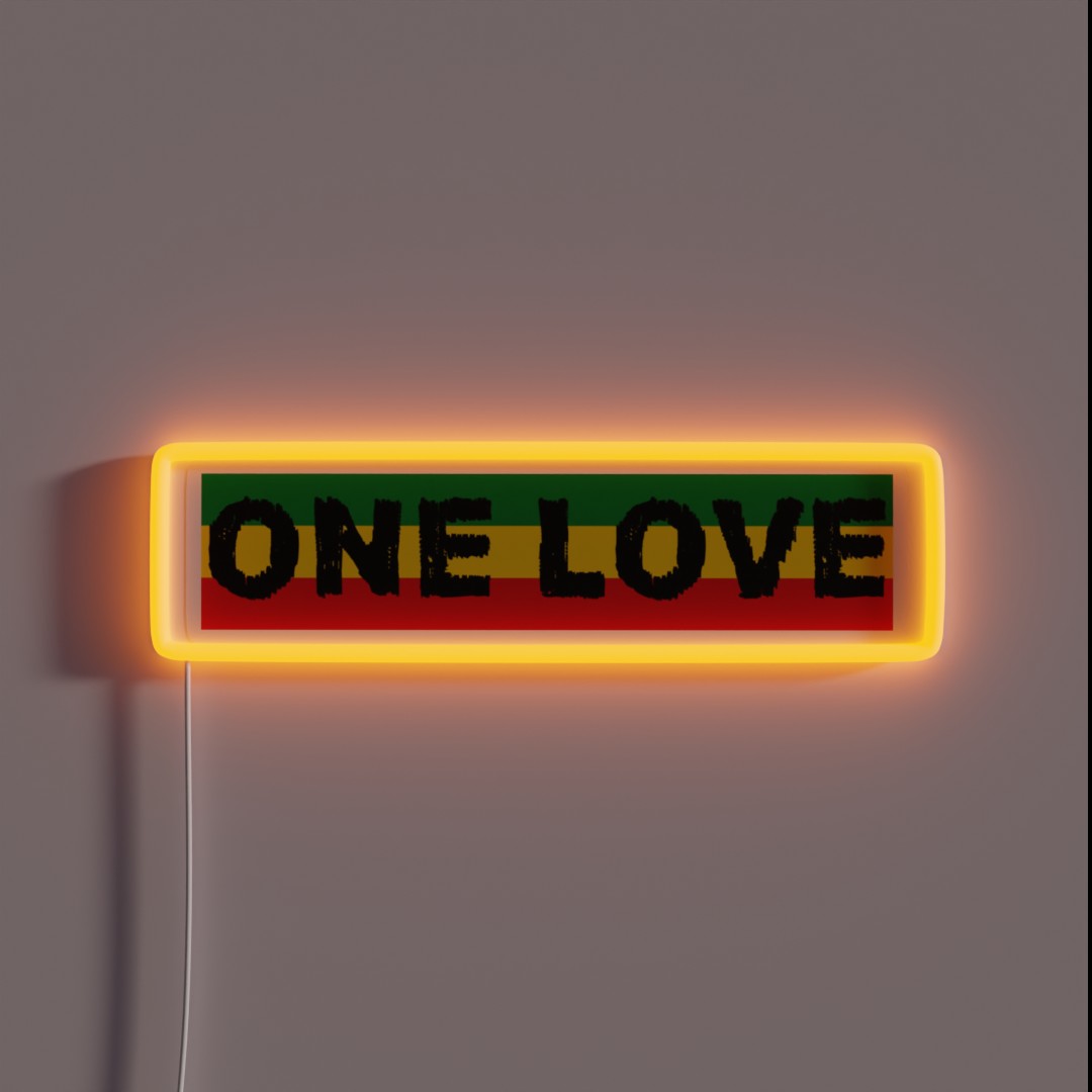 ONE LOVE RGB Neon Sign ONE LOVE RGB Neon Sign