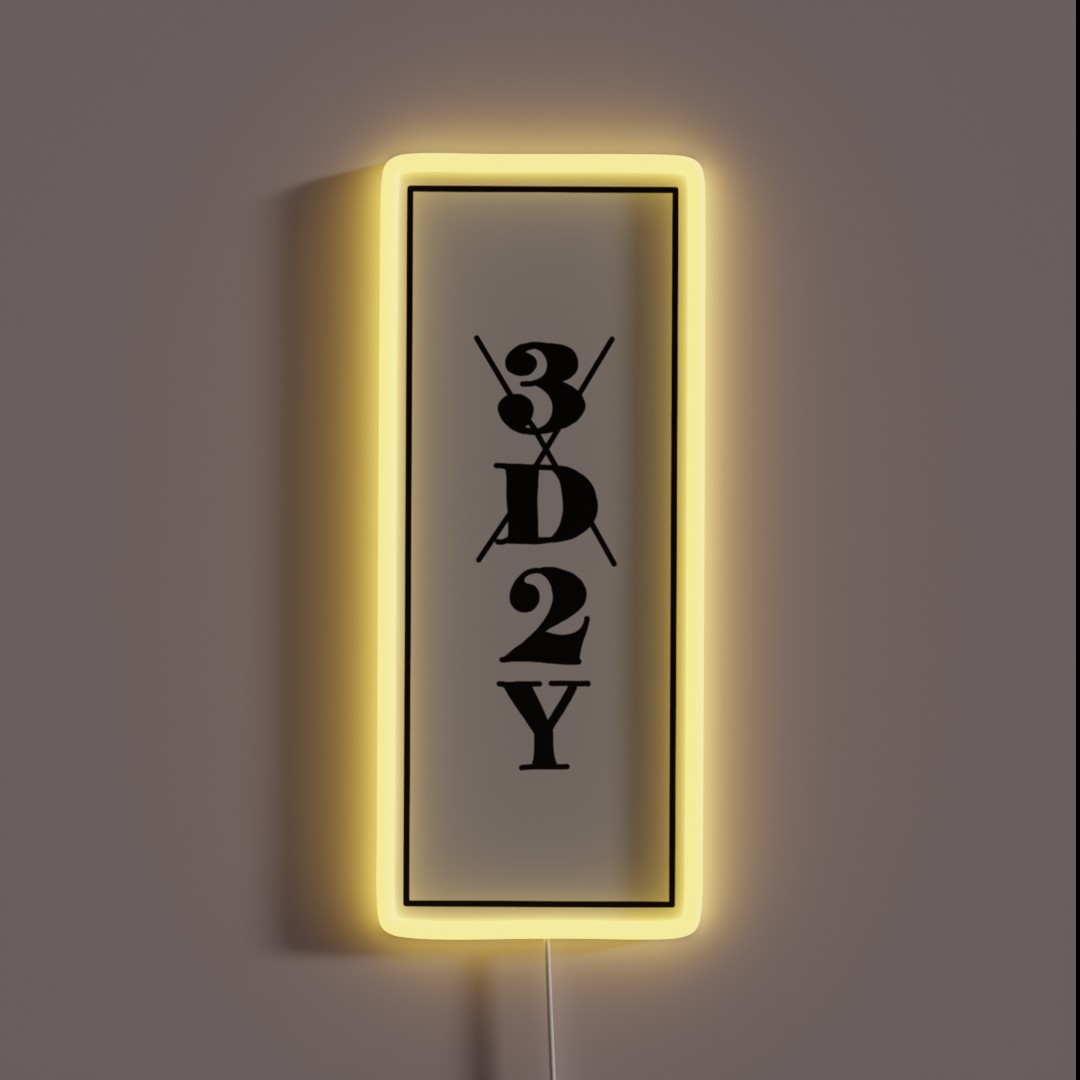 One Piece 3D2Y Time Skip RGB Neon Sign One Piece 3D2Y Time Skip RGB Neon Sign