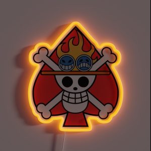 One Piece Ace S Jolly Roger RGB Neon Sign One Piece Ace S Jolly Roger RGB Neon Sign