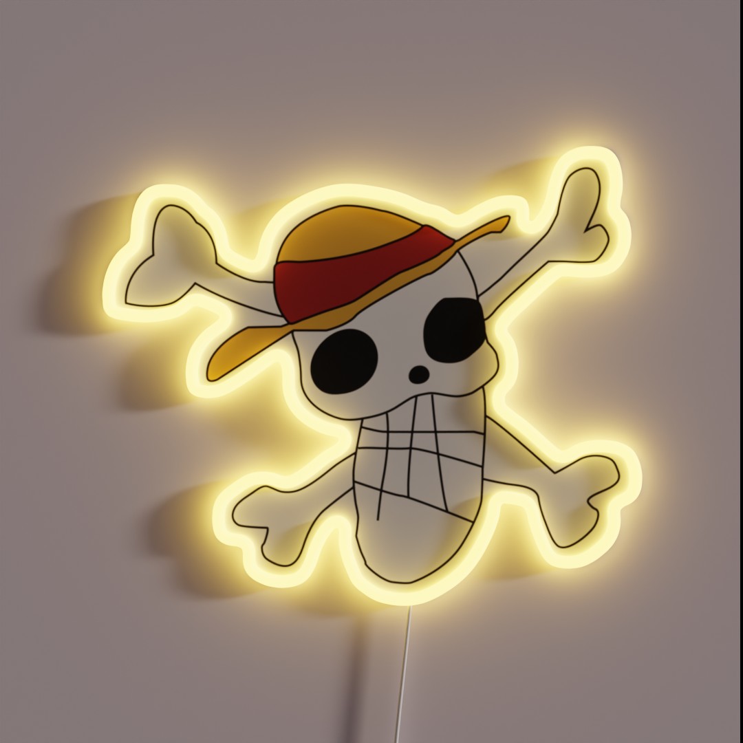One Piece Logo That Luffy Draw RGB Neon Sign One Piece Logo That Luffy Draw RGB Neon Sign