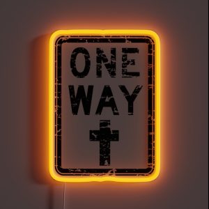 ONE WAY SIGN RGB Neon Sign ONE WAY SIGN RGB Neon Sign