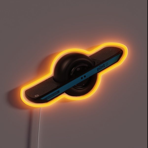 One Wheel Pint X RGB Neon Sign