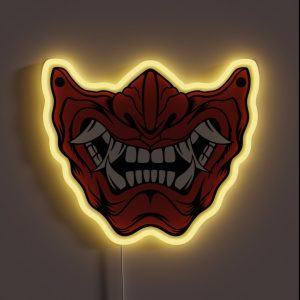 Oni Mask Oni Demon RGB Neon Sign