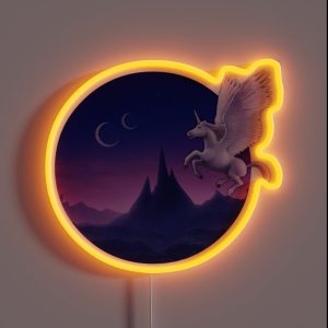 Onward World Of Magic Unicorn RGB Neon Sign